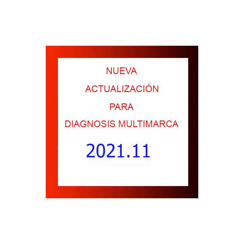 Actualización máquina diagnosis 2021